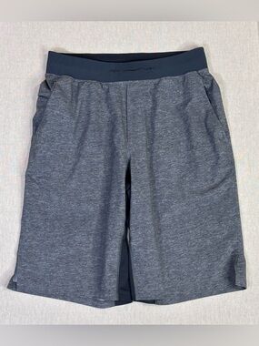 Lululemon Lined Training Shorts Gray Stretch Athletic Performance Size S